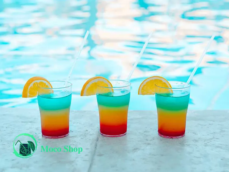 طرز تهیه نوشیدنی رنگین کمانی